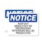 Signmission Keep Out Absolutely No Trespassing Offenders OSHA Notice Sign, Vinyl Decal, 10in W x 7in L, 2PK OS-2PACK-NS-D-710-L-13841 - alternate 1